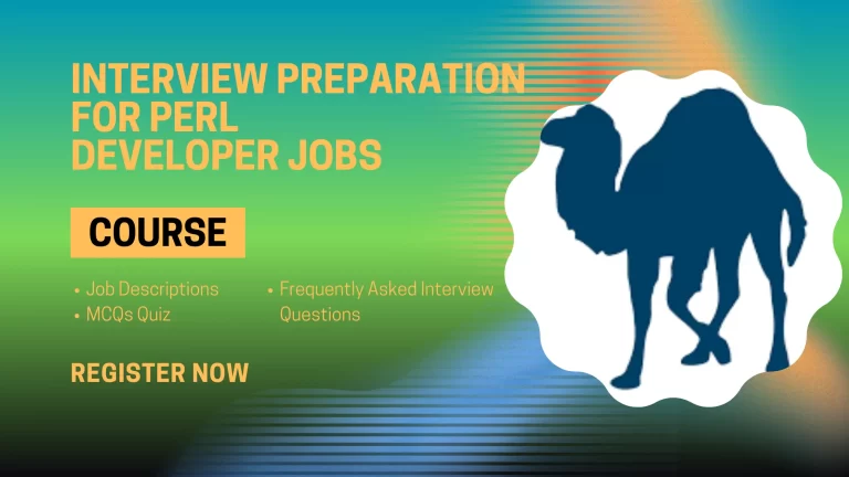 Interview Questions Preparation for Perl Developer Jobs