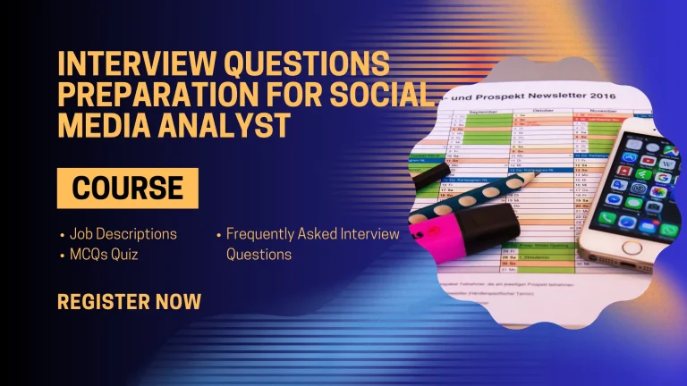 Interview Questions Preparation for Social Media Analyst Jobs